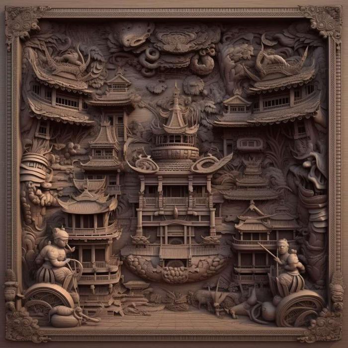 Patterns and decorations (Zhong Shanshan 2, PATTERN_486) 3D models for cnc